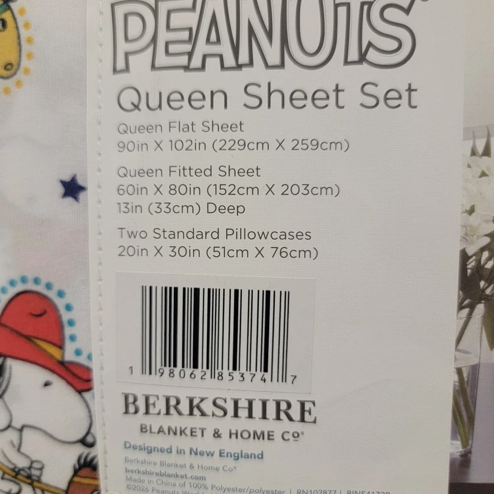 NEW‎ Berkshire Peanuts Snoopy Western Cowboy Boots Rodeo Queen Sheet Set 4pc